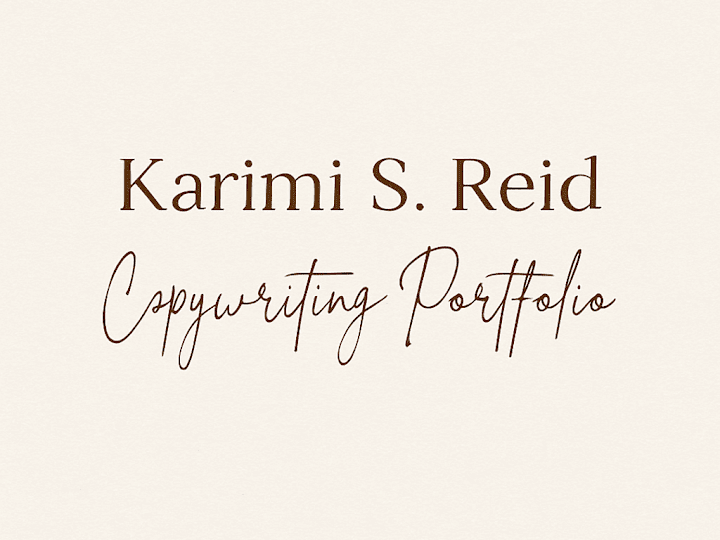 Cover image for Copywriting Portfolio – Lifestyle, Product & Brand Voice