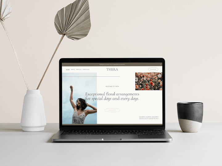 Cover image for Thera Template – Elegant Squarespace Design 