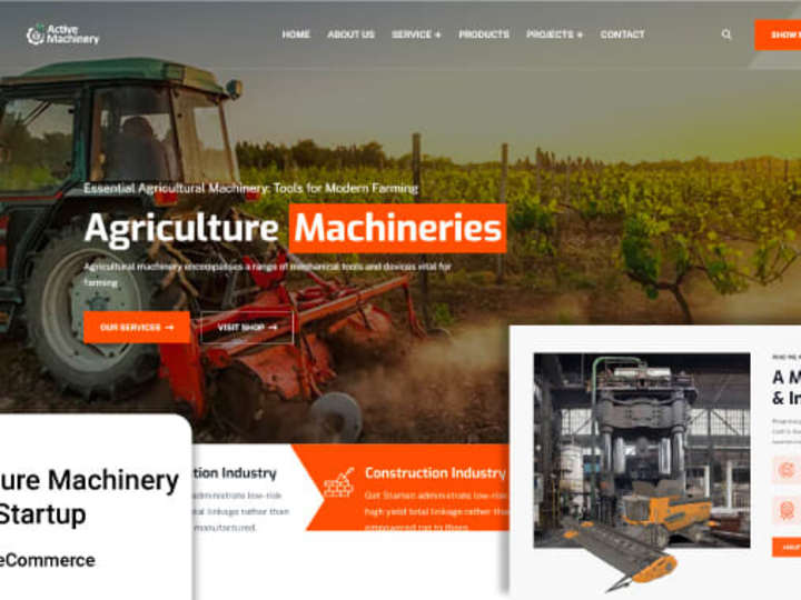 Cover image for Agriculture Machinery Selling Startup - Business + ECommerce