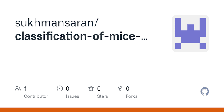 Cover image for Mice Classification via Protein Expression Analysis