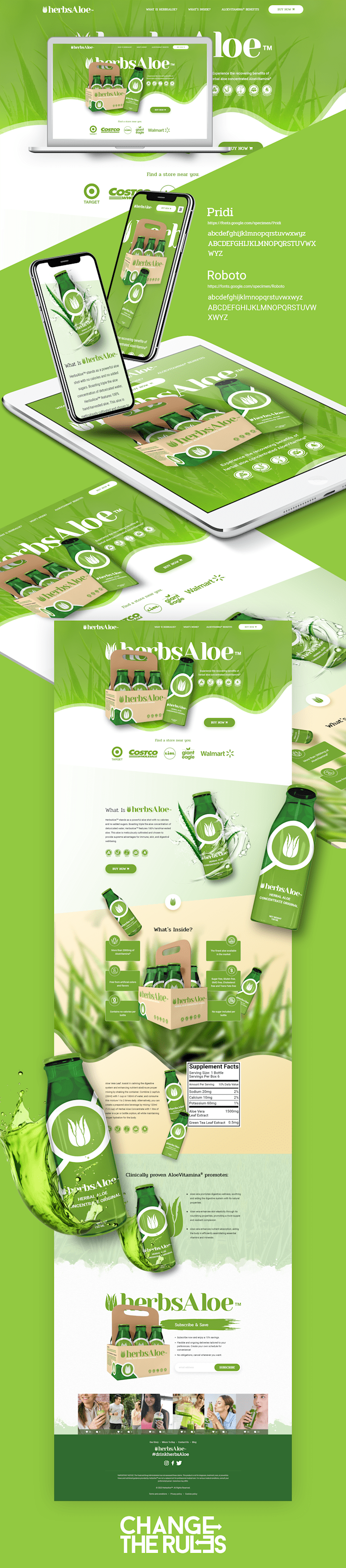 Cover image for HerbsAloeTM. Responsive Web Design