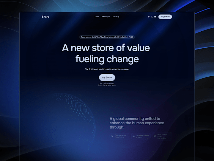 Cover image for shareoncrypto.com - Framer Landing Page Design and Development 