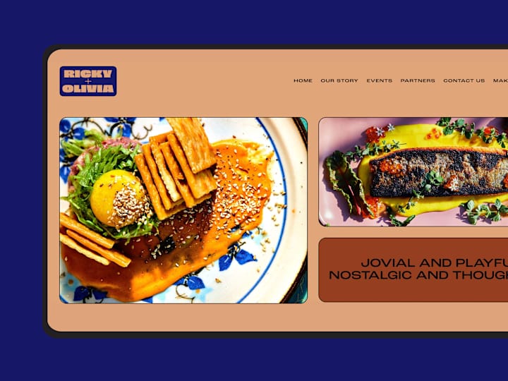 Cover image for RICKY + OLIVIA / restaurant branding + web design