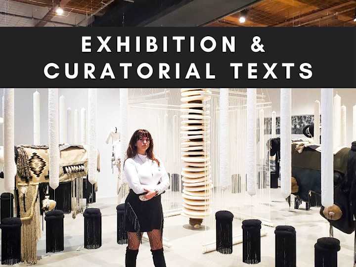 Cover image for Exhibition Statements & Curatorial Text