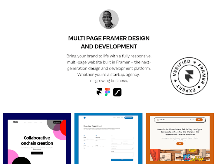 Cover image for Multi-Page Framer Website Design and Development