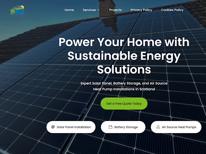 Cover image for Solar Specialists Scotland | Expert Solar Panel & Battery Insta…