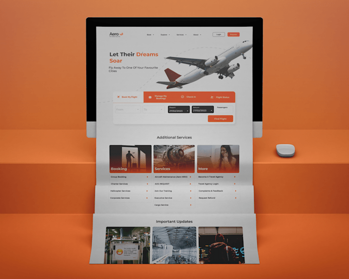 Cover image for Aero Contractors – Airline Website Design on Figma