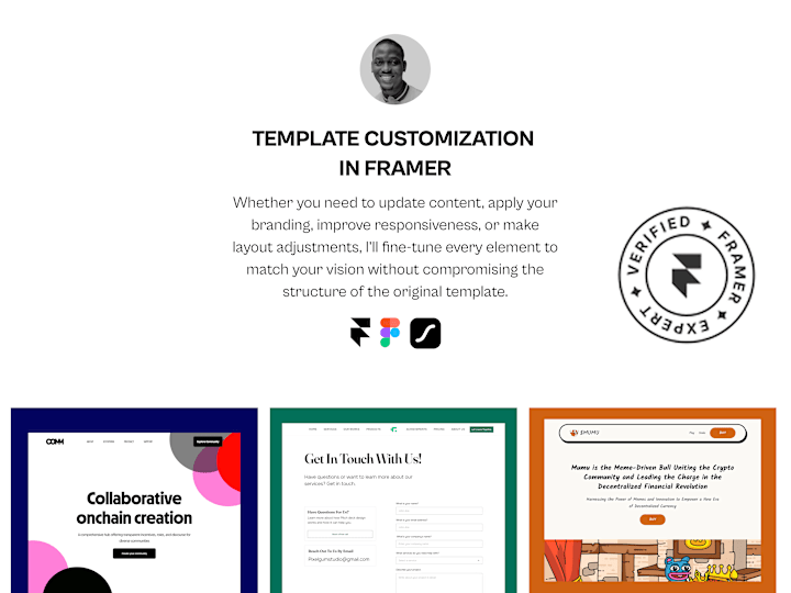 Cover image for Framer Template Customization