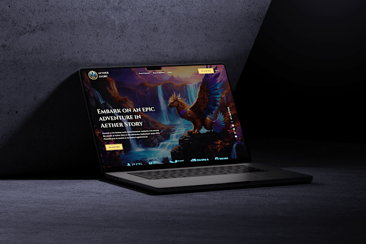 Cover image for Videogame Pre-order Landing Page | UI Design