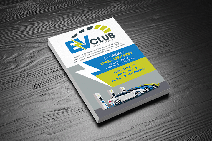 Cover image for Logo and Flyer - EV Club Great Lakes Bay