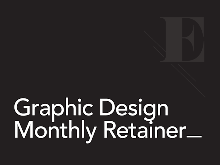 Cover image for Graphic Design Monthly Retainer