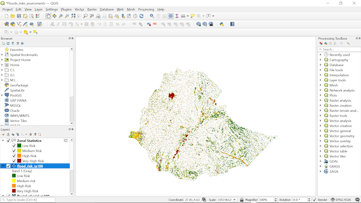 Cover image for Flood Risk Assessment in Refugee Camp Using QGIS