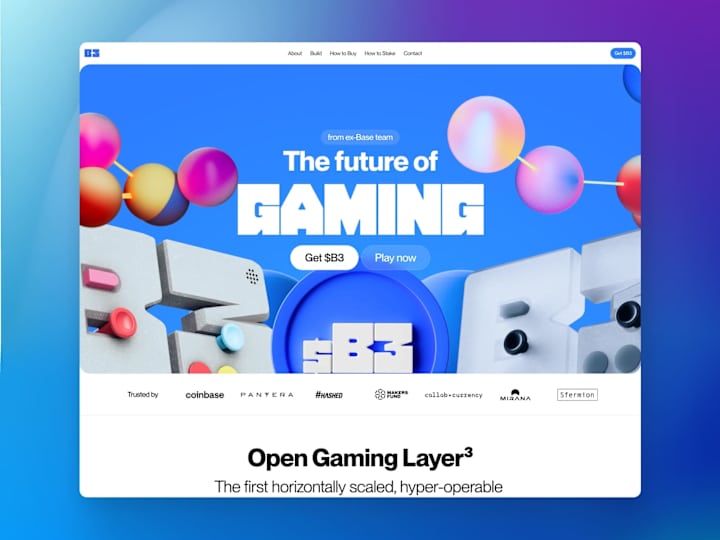 Cover image for B3.FUN - Landing Page Framer Development 