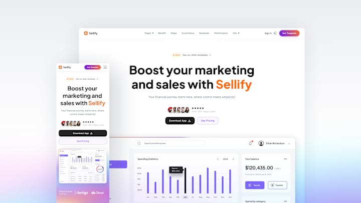 Cover image for Sellify—SaaS Landing Page