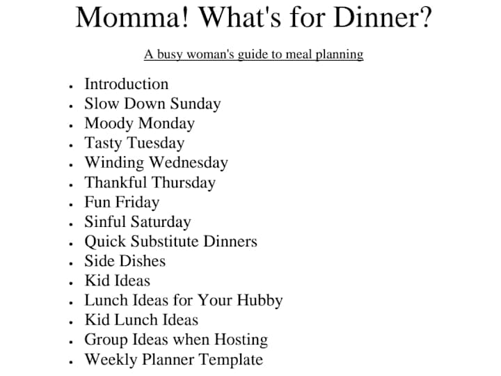 Cover image for Meal Planning Guide
