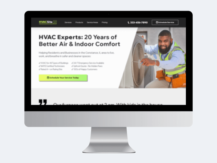 Cover image for HVAC Website