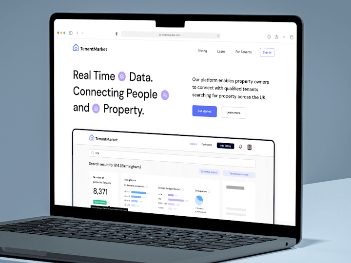 Cover image for TenantMarket: UK real estate platform