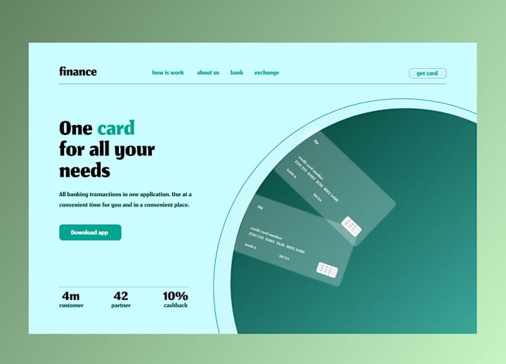Cover image for Landing Page for a Fintech Company :: Behance