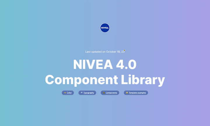 Cover image for Project: Creation of a Component library for Nivea