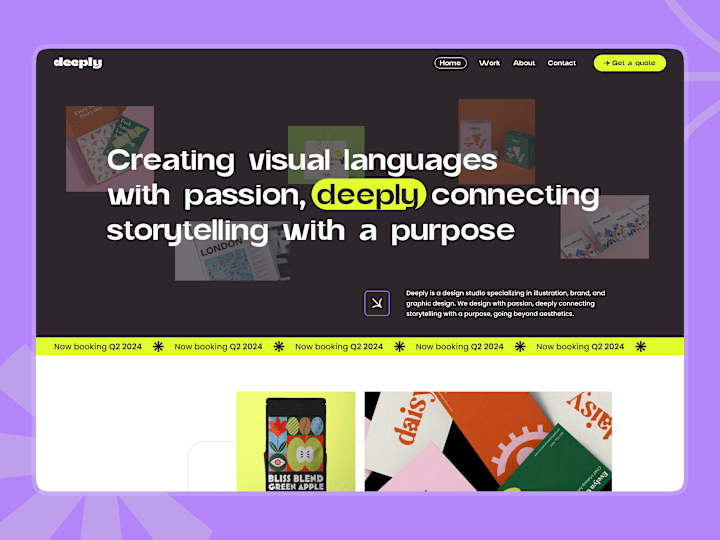 Cover image for Deeply Design Studio - Website Design