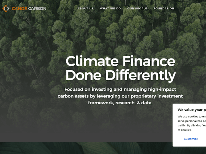 Cover image for Canoe Carbon - Climate Finance Done Differently