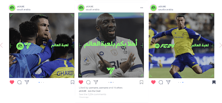 Cover image for Dynamic Social Media Campaign for EA Sports Saudi
