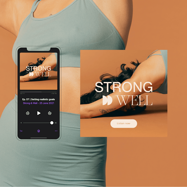 Cover image for Brand & Web Design for a wellness podcast