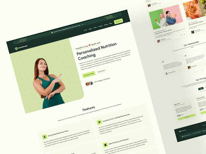 Cover image for Nutritionist | Figma to Webflow Website