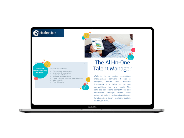 Cover image for eTalenter - Digitalize and Automate Arts Competitions