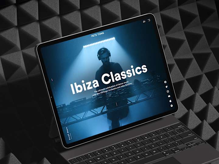 Cover image for Pete Tong | Website Design