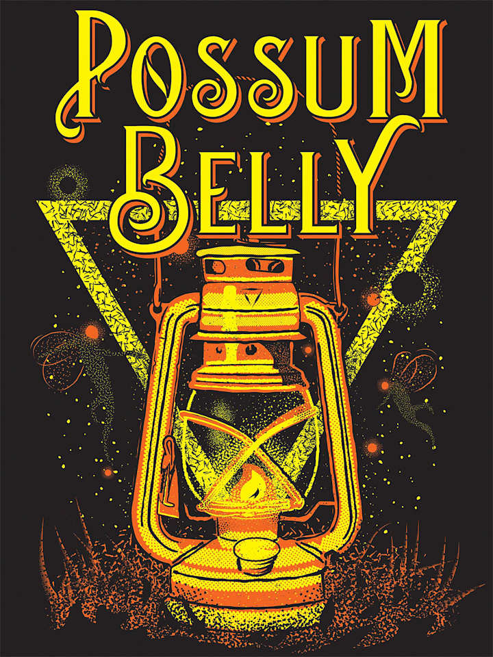 Cover image for Possum Belly - Lantern Tshirt Illustration