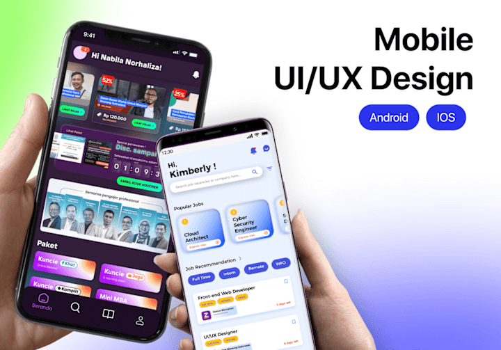 Cover image for Mobile UI/UX Design