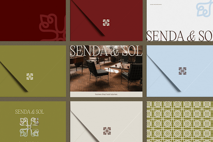 Cover image for Romantic Brand Identity for Senda & Sol Interior Design Studio
