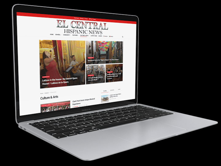 Cover image for El Central Newspaper Web Design Case Study