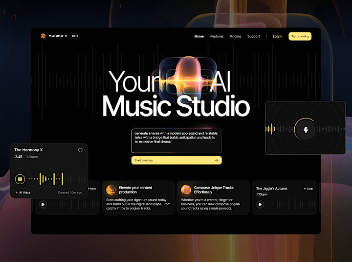 Cover image for Musikify: AI Music Platform Case Study