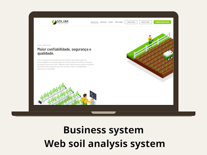 Cover image for Business system - Web system of soil analysis