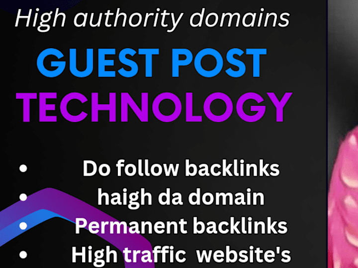 Cover image for i will do Guest post on high DA DR  sites permanent backlinks