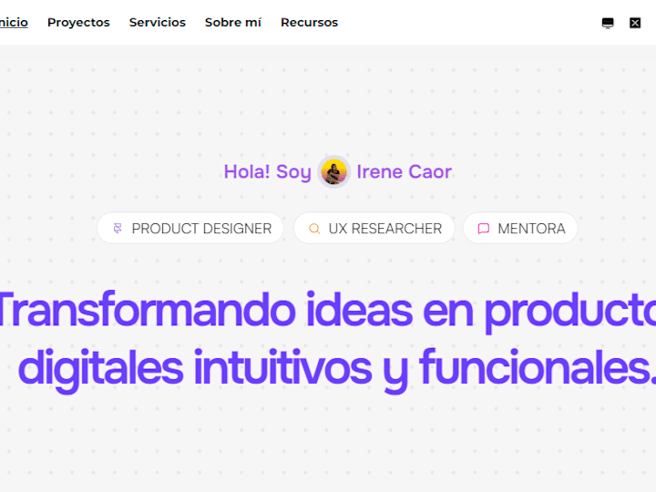 Cover image for Re-branding: Irene Caor Design website