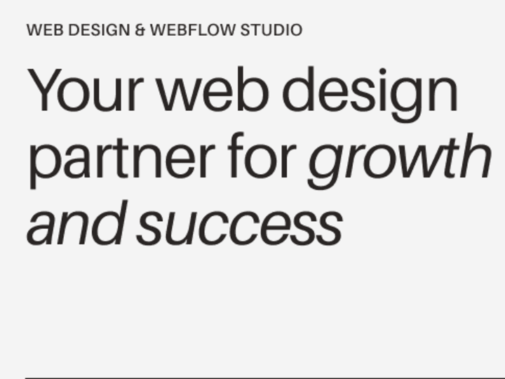 Cover image for UX/UI Web Design & Webflow Development