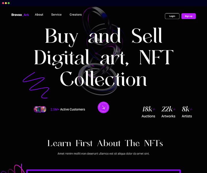 Cover image for Bravaa NFT – Web3 NFT Marketplace