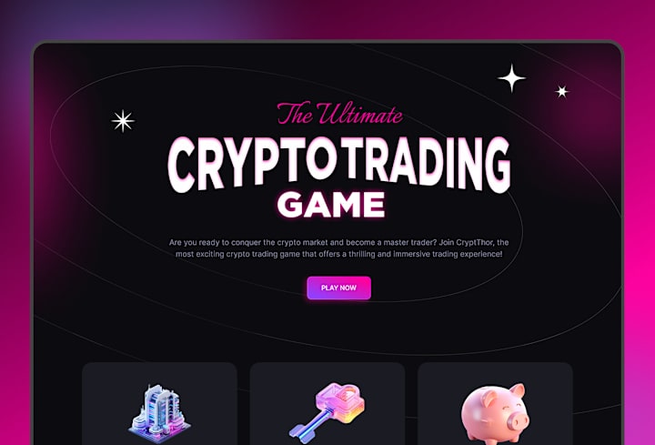 Cover image for CrypThor - Website Blockchain Game :: Behance