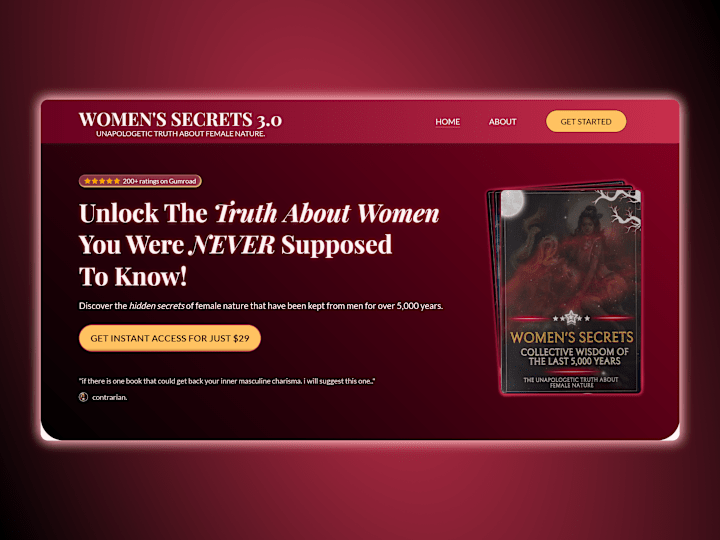 Cover image for Women's Secrets 3.0 - Landing page development