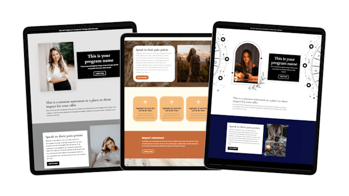 Cover image for Kajabi Landing Page Templates — Virtual Christa