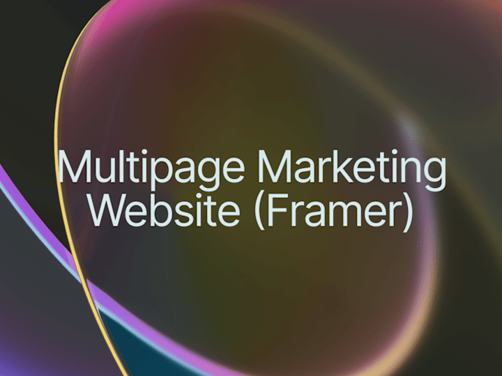 Cover image for Multipage Marketing Website (Framer)