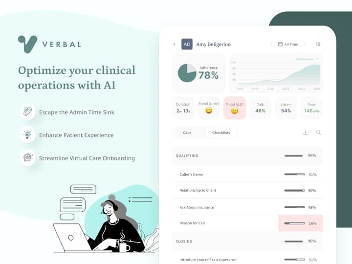 Cover image for Verbal - AI SASS Product for Virtual Care