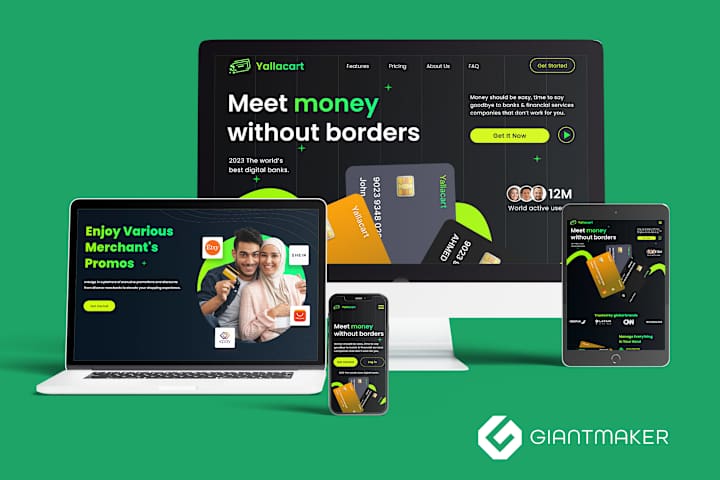 Cover image for Yallacart Responsive Website Design: Meet Money Without Borders 