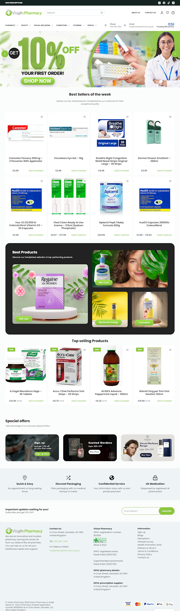 Cover image for Vision Pharmacy - Online Pharmacy & Healthcare Store