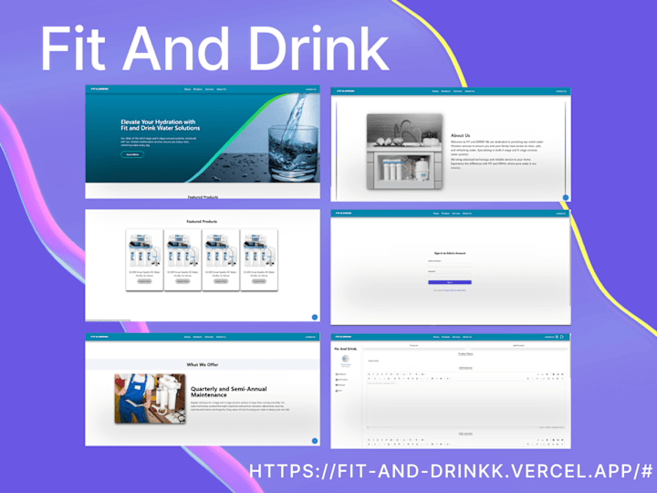 Cover image for Fit And Drink Ecommerce Website