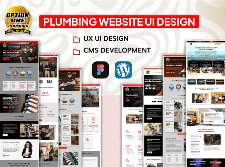 Cover image for Plumbing Website UI/UX Design & WordPress Development