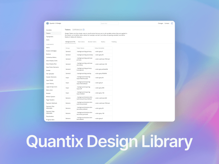 Cover image for Quantix Design System + Documentation Tool